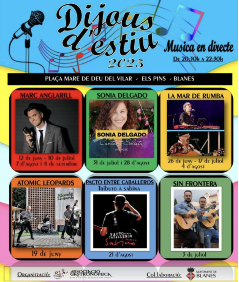 DIJOUS DE MÚSICA EN VIU