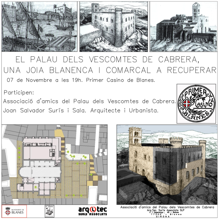 Le Palais des Vicomtes de Cabrera, un joyau de Blanes et de la région à restaurer