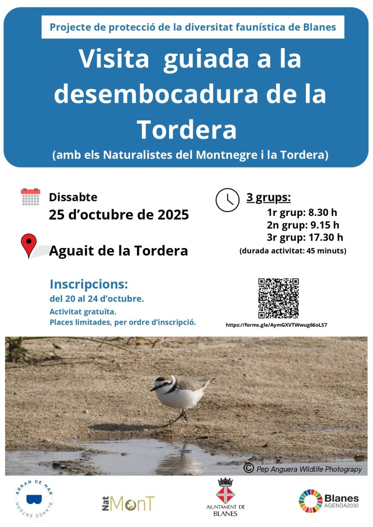 Visita guiada a la desembocadura de la Tordera