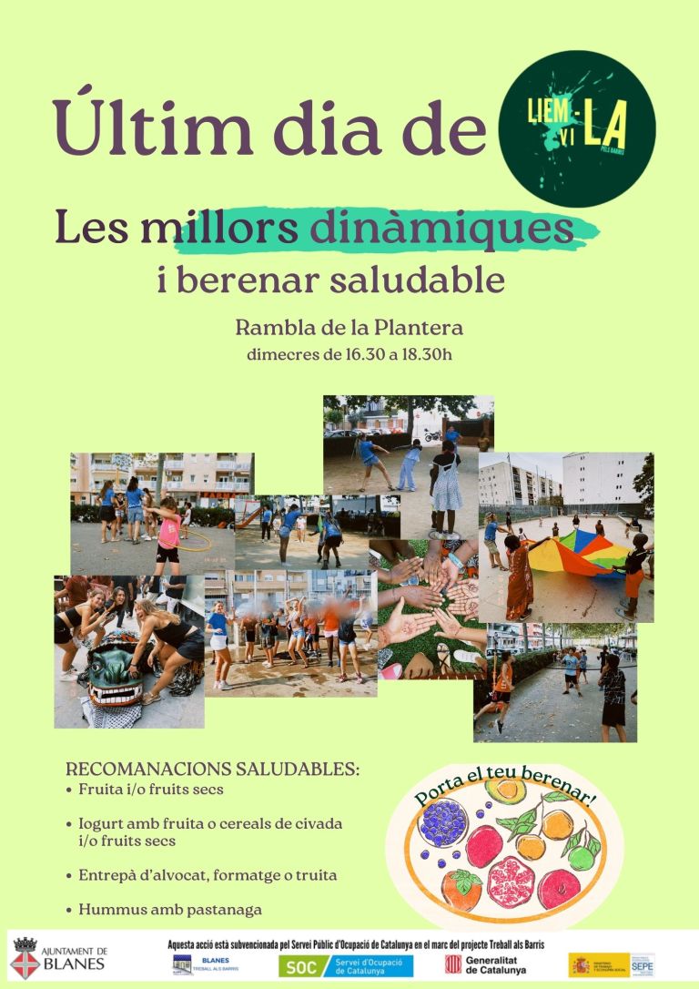 Liem-la: Les millors dinàmiques i berenar saludable