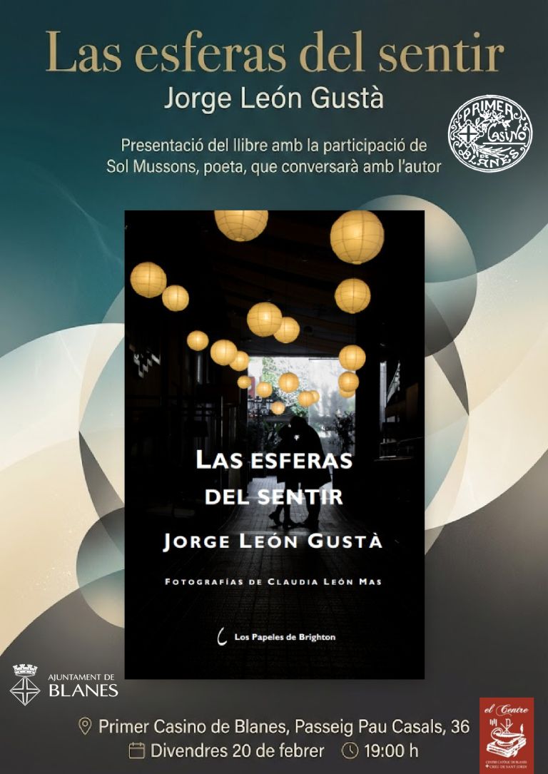 Presentació llibre: “Las esferas del sentir” de Jorge León Gustà