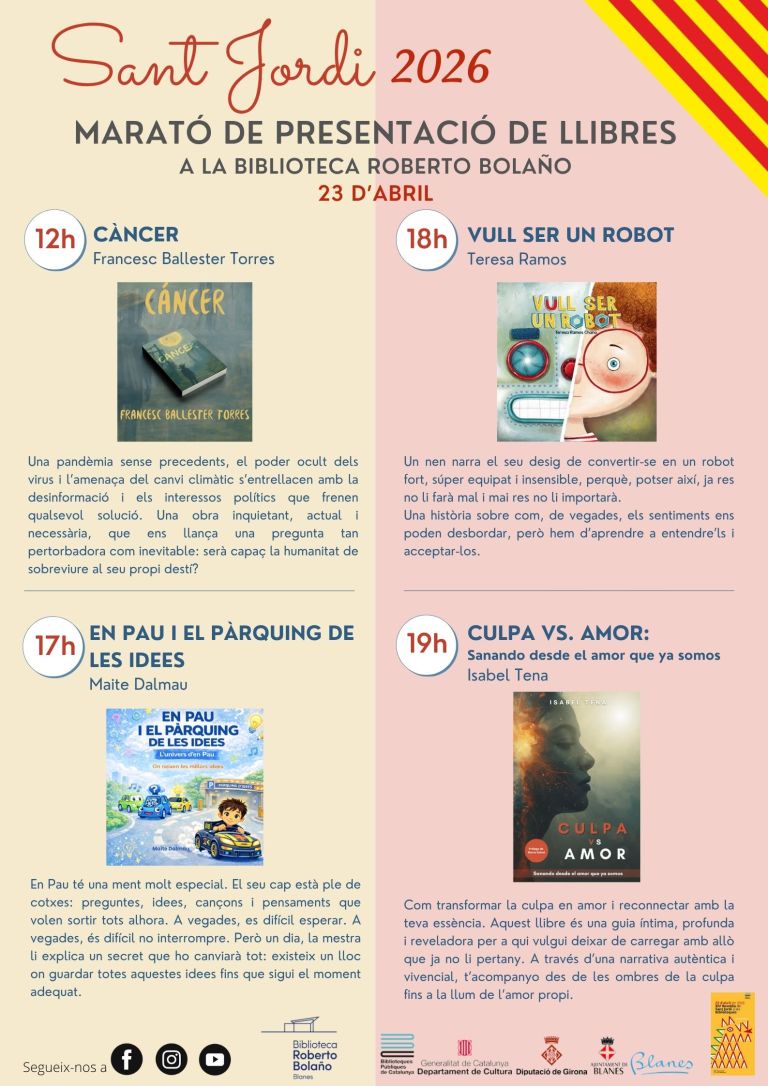 Sant Jordi: Book Presentation Marathon
