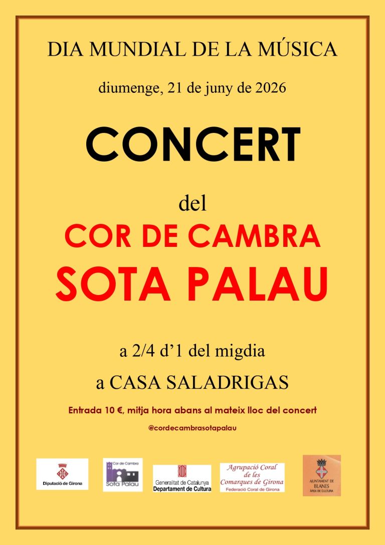 World Music Day – Chamber Choir Concert “Sota Palau”