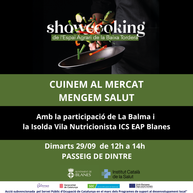 Showcooking: Cuinem al mercat, mengem salut