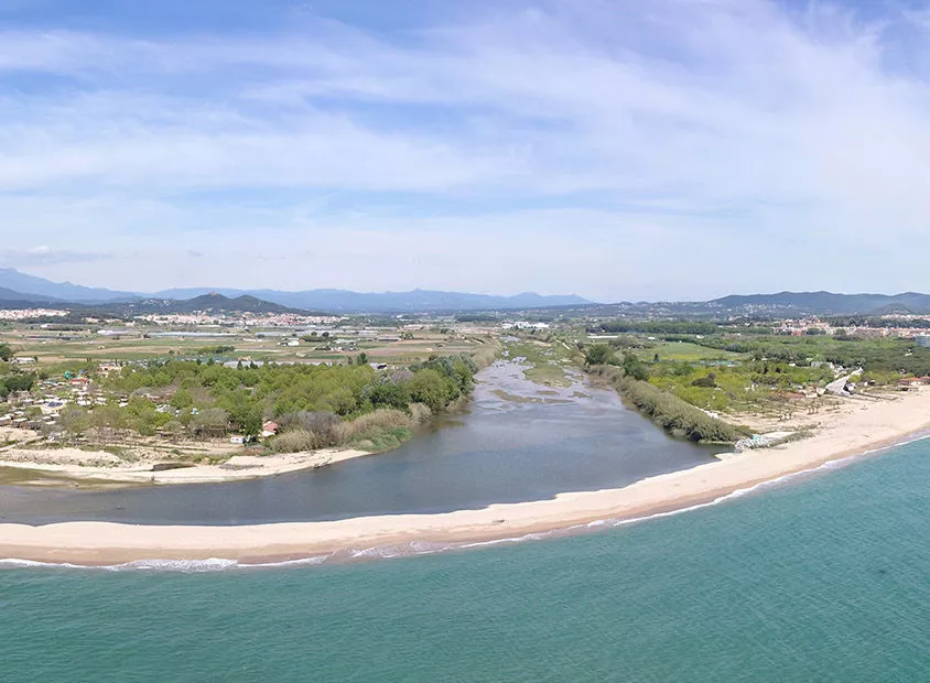 Mouth of the Tordera river
