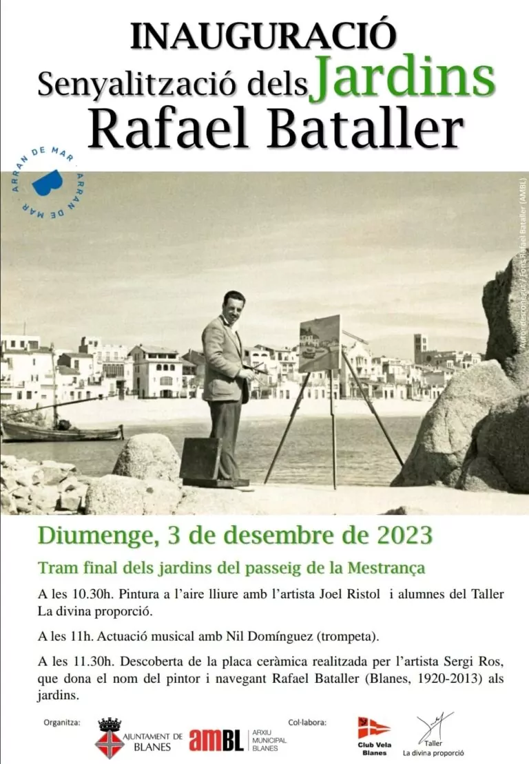 Inauguration of the Jardins Rafael Bataller signage